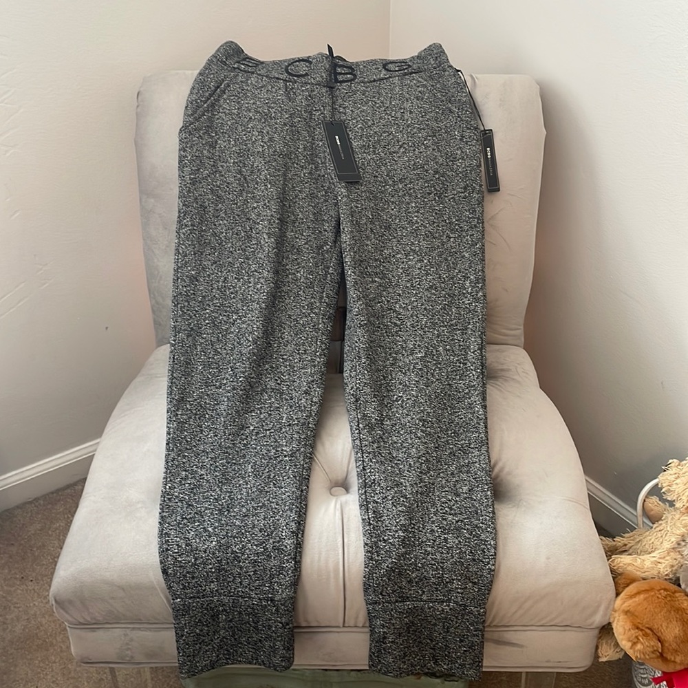 NWT BCBG MAXAZRIA Fleecy Grey Joggers
